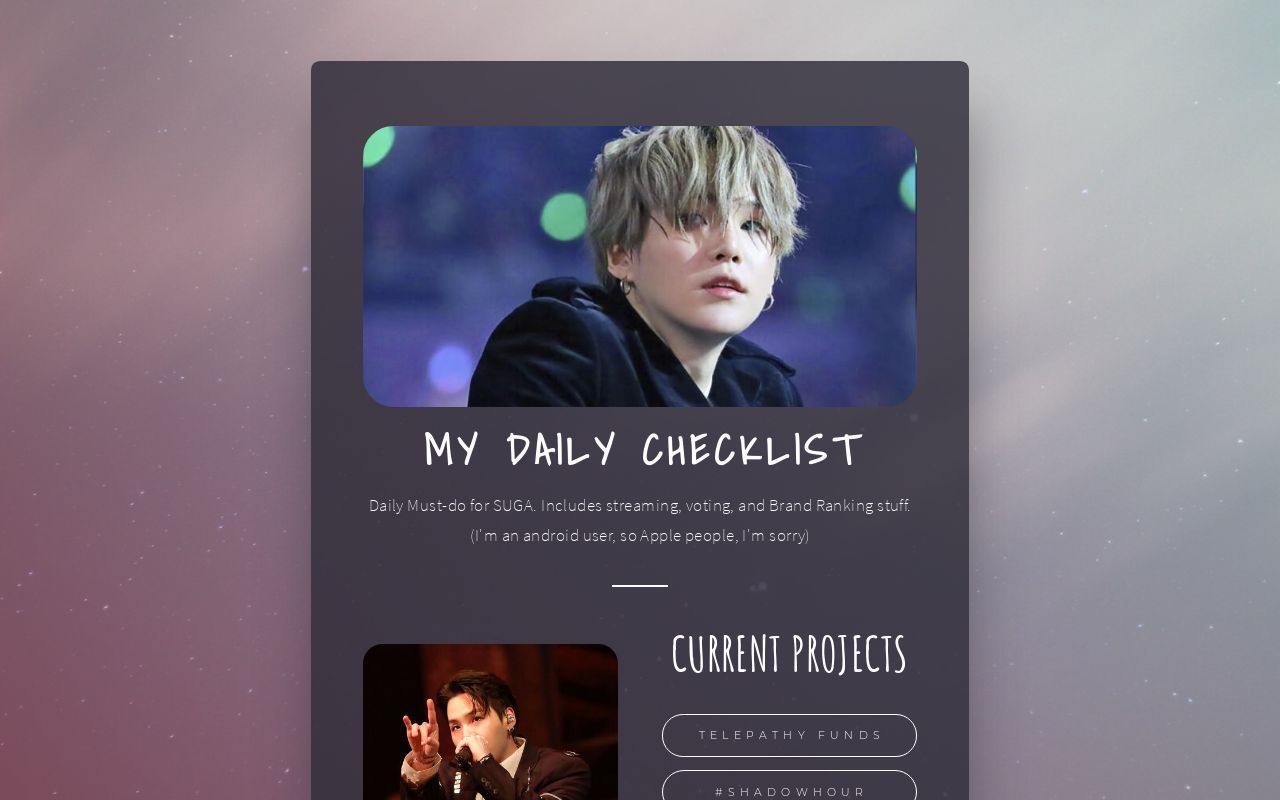 Carrd profile picture for @checklist